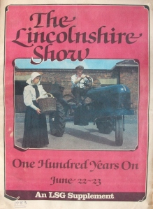 Not quite front page news, but front cover of 100th Lincolnshire Show supplement